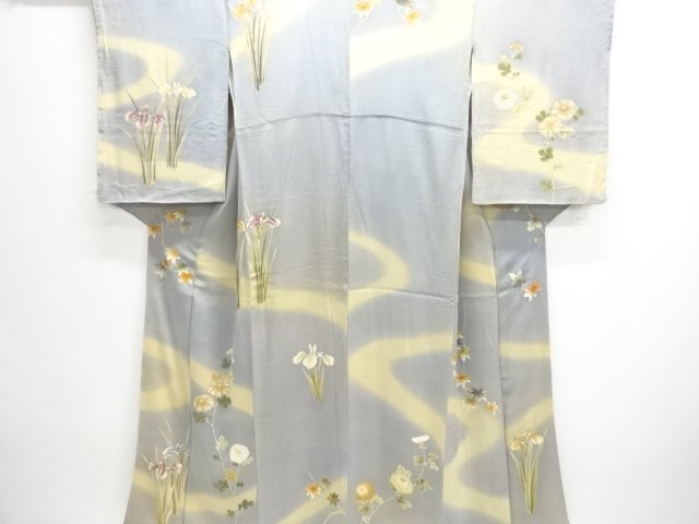 Japanese Kimono / Chirimen Kinsha Silk